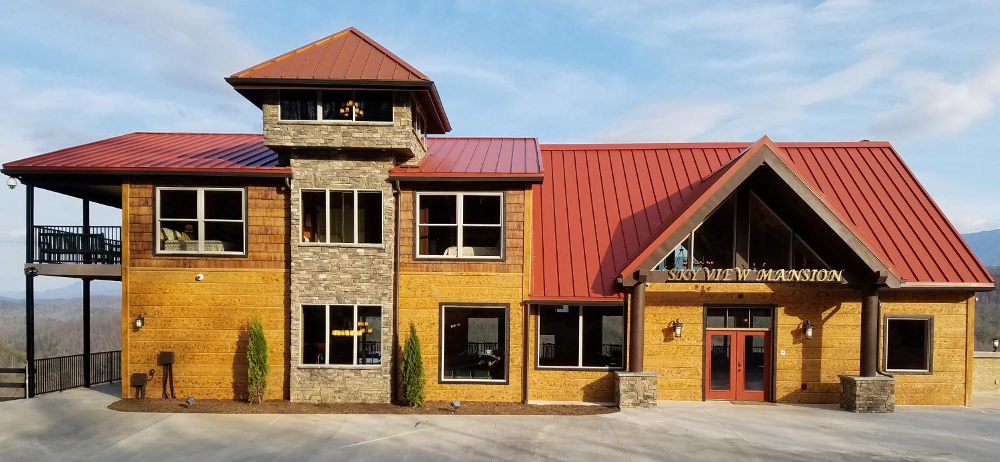 Vila Skyview Mansion:13Bdrm, 17Bath, Sleeps 70, Indoor Pool, Amazing Views Pigeon Forge Exteriér fotografie